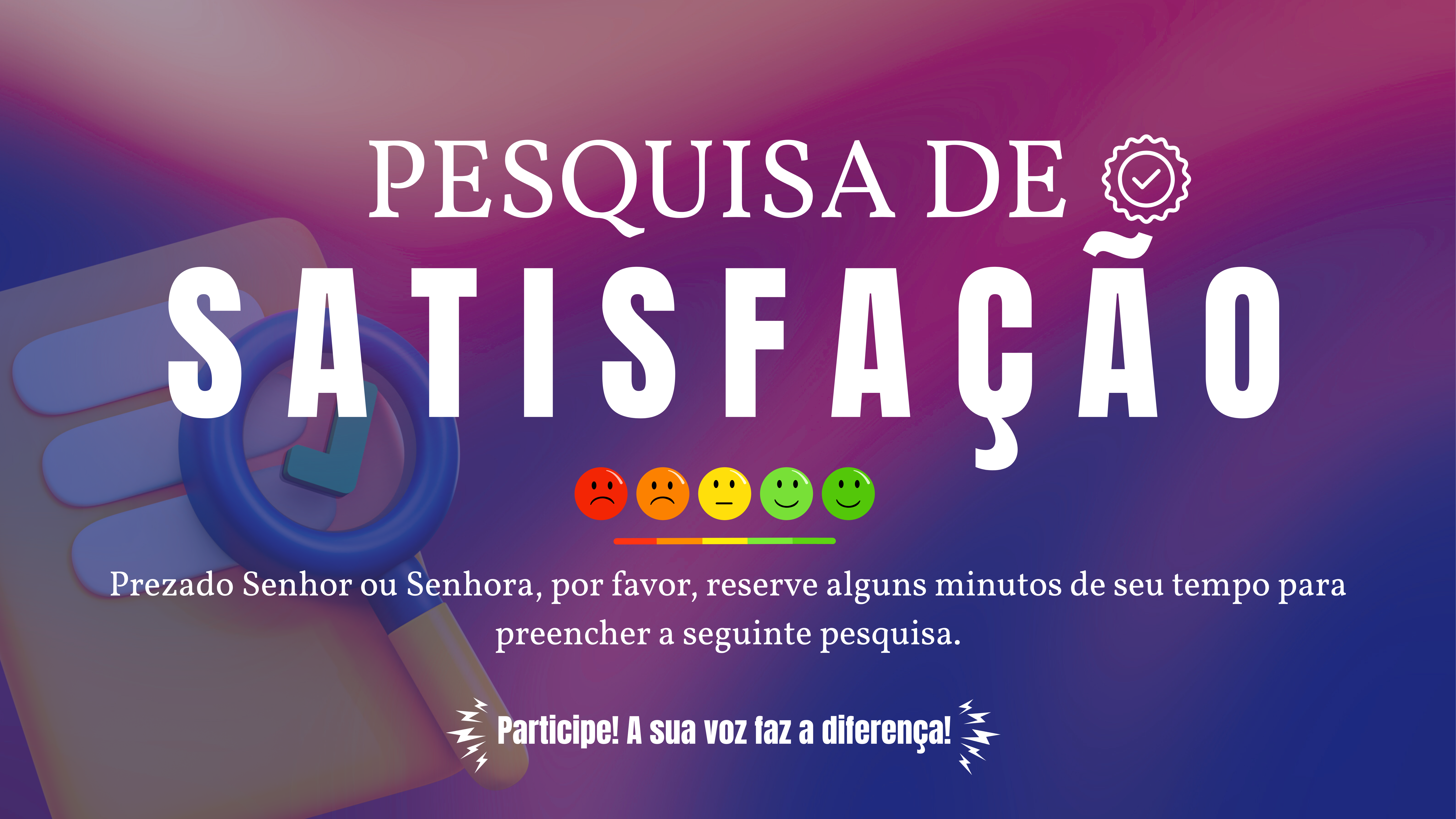 Pesquisa de satisfação